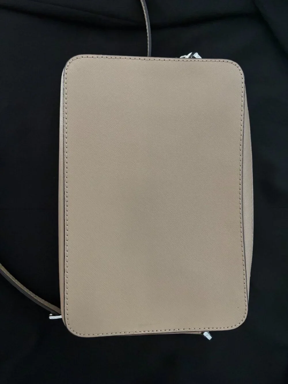 Michael Kors Jet Set East West Crossbody Bag Blush Saffiano Leather Silver
